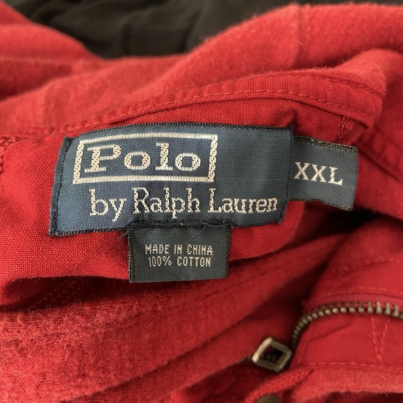 Polo Ralph Lauren Sweater mens XXL Shawl Collar Cardigan 1/4 Zip Pullover Cotton - Picture 6 of 11